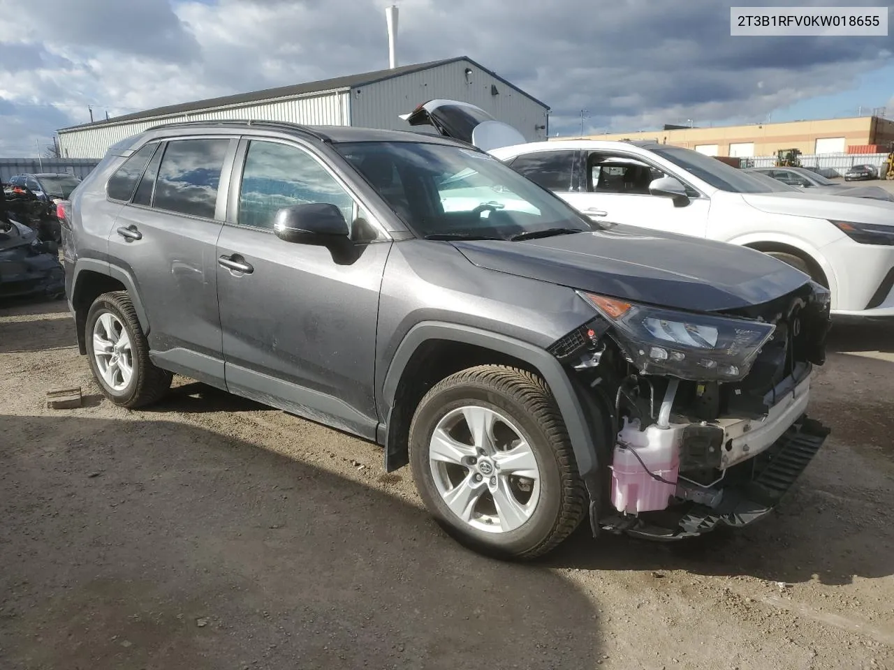 2019 Toyota Rav4 Le VIN: 2T3B1RFV0KW018655 Lot: 78929764