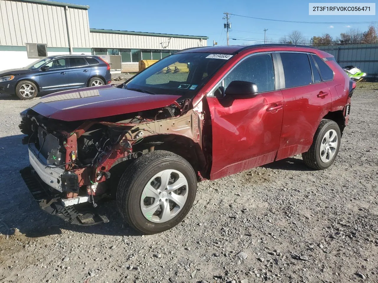 2019 Toyota Rav4 Le VIN: 2T3F1RFV0KC056471 Lot: 79194684