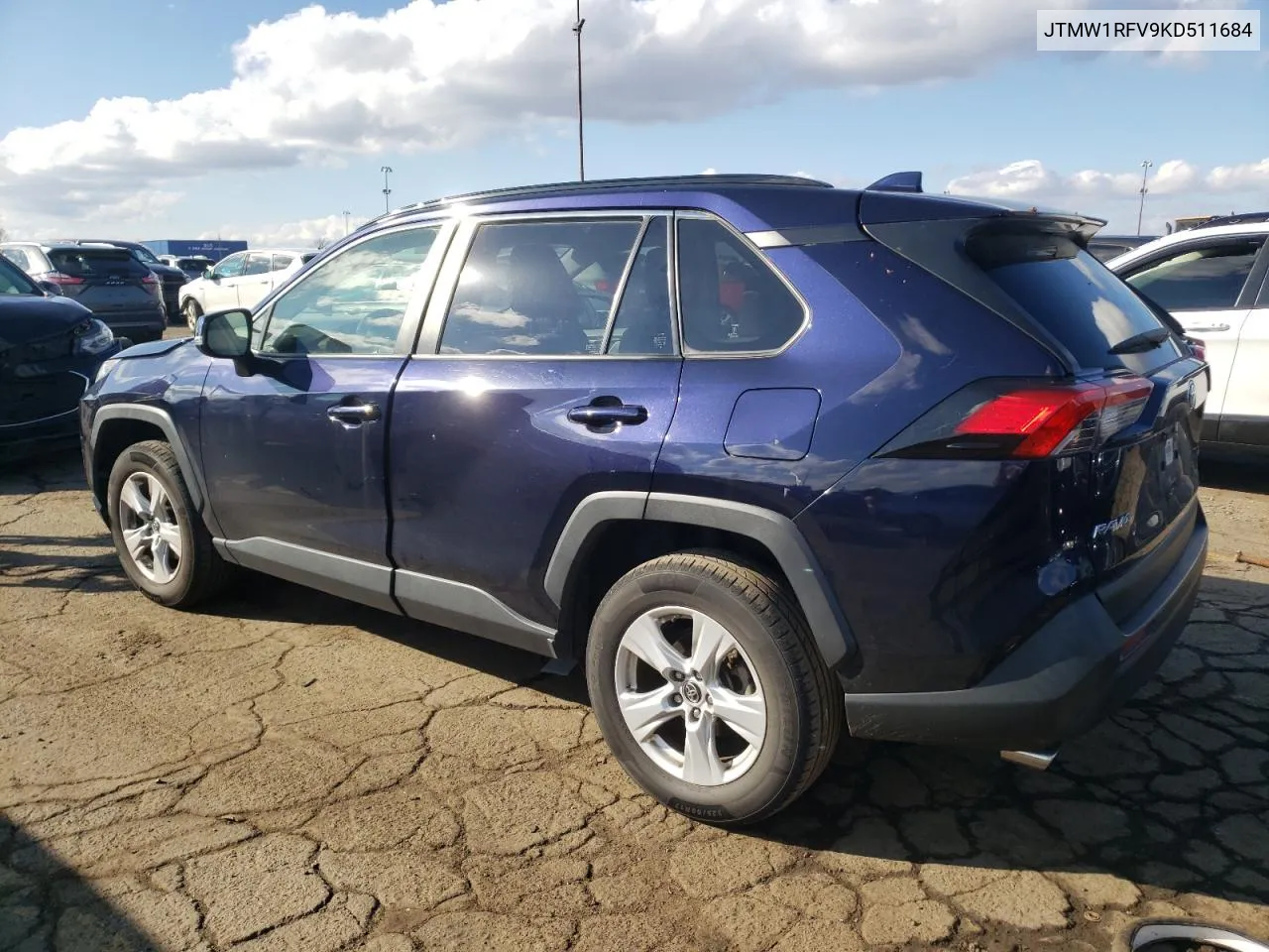 2019 Toyota Rav4 Xle VIN: JTMW1RFV9KD511684 Lot: 79354624