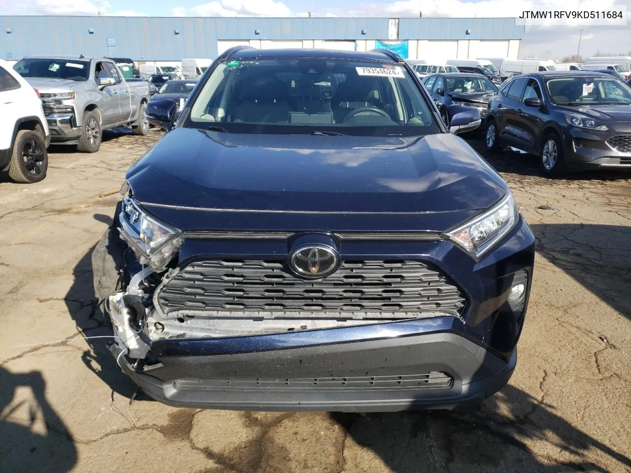 2019 Toyota Rav4 Xle VIN: JTMW1RFV9KD511684 Lot: 79354624