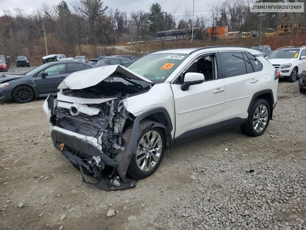 2019 Toyota Rav4 Limited VIN: JTMN1RFV0KD512489 Lot: 79691624