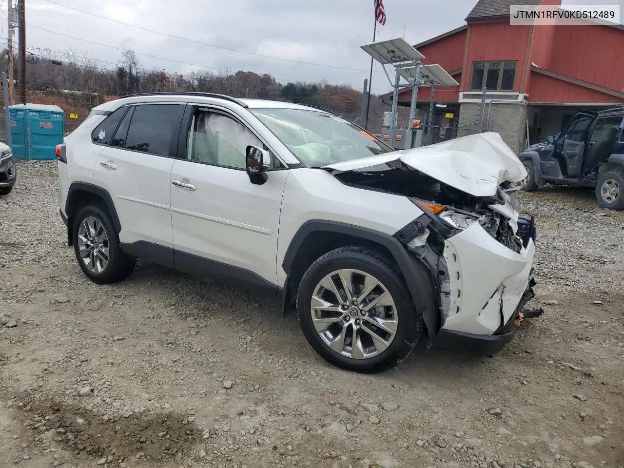 2019 Toyota Rav4 Limited VIN: JTMN1RFV0KD512489 Lot: 79691624