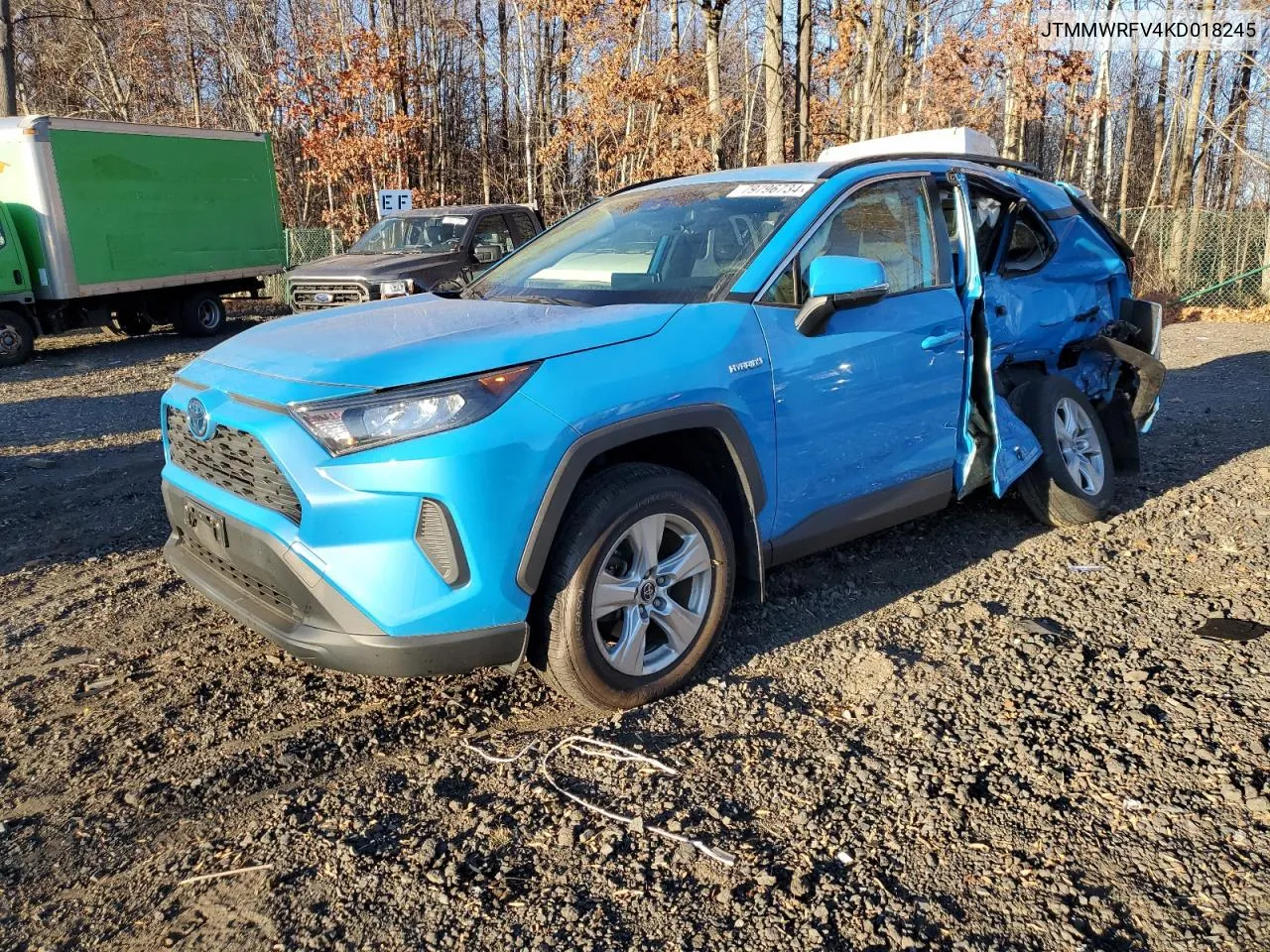 2019 Toyota Rav4 Le VIN: JTMMWRFV4KD018245 Lot: 79796734