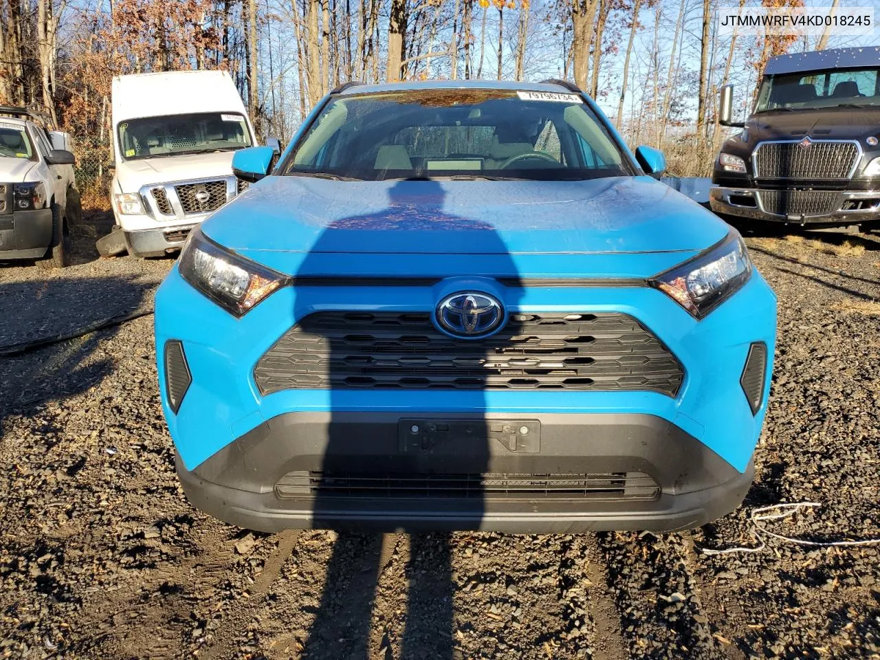 2019 Toyota Rav4 Le VIN: JTMMWRFV4KD018245 Lot: 79796734