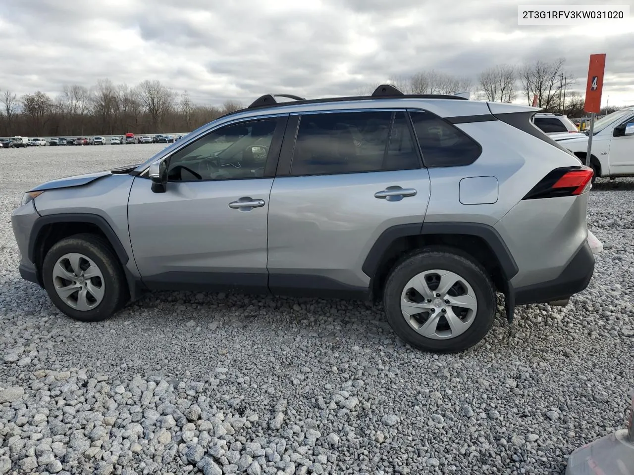 2019 Toyota Rav4 Le VIN: 2T3G1RFV3KW031020 Lot: 80038144