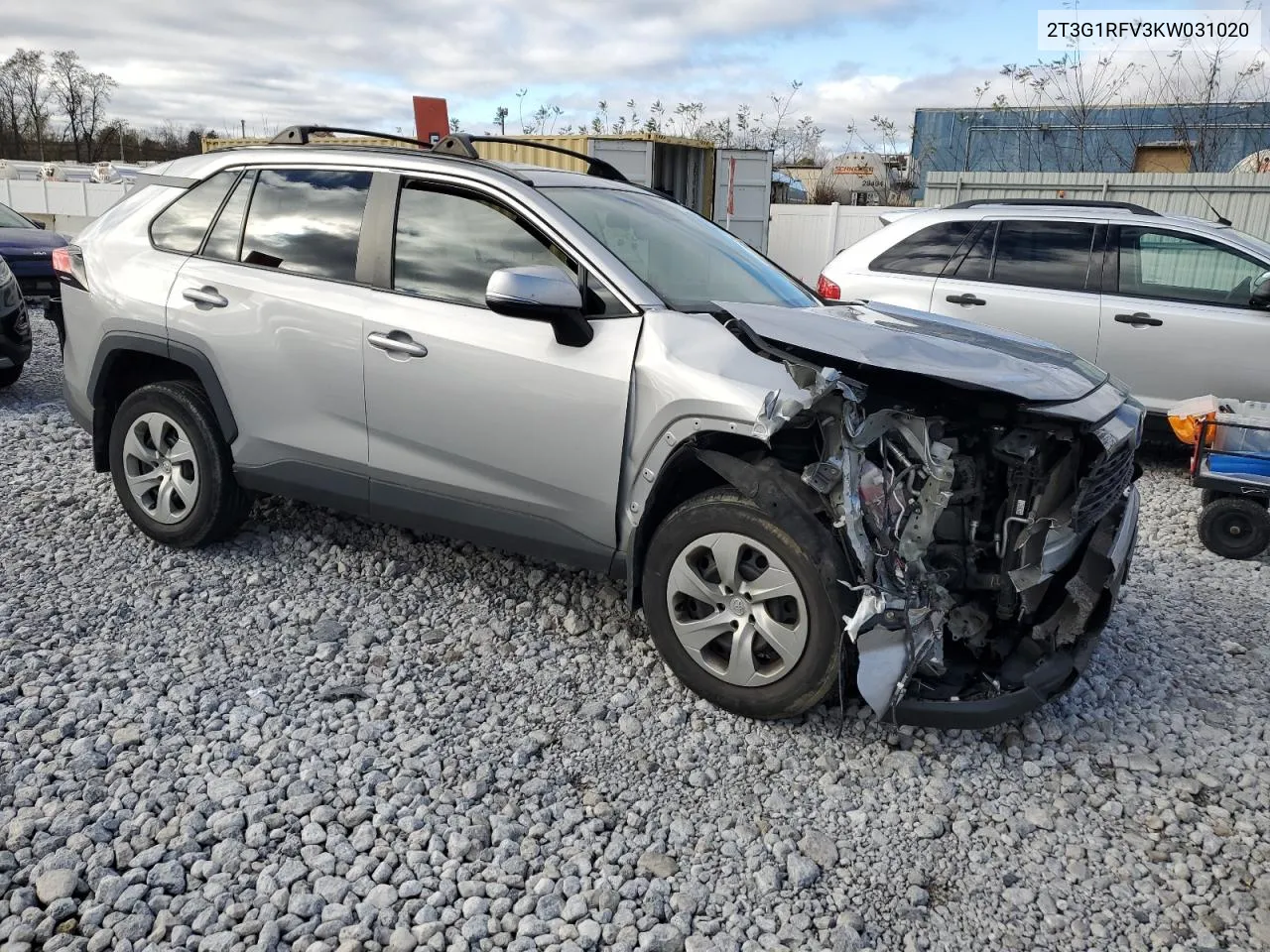 2019 Toyota Rav4 Le VIN: 2T3G1RFV3KW031020 Lot: 80038144