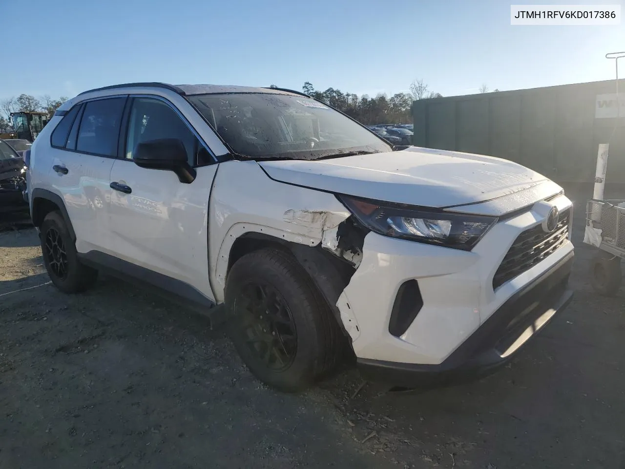 2019 Toyota Rav4 Le VIN: JTMH1RFV6KD017386 Lot: 80112614