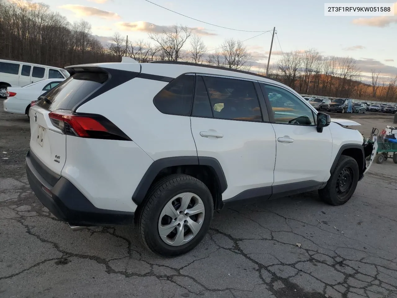 2019 Toyota Rav4 Le VIN: 2T3F1RFV9KW051588 Lot: 80205484