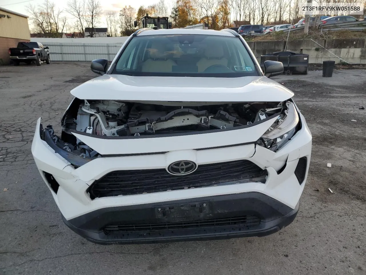 2019 Toyota Rav4 Le VIN: 2T3F1RFV9KW051588 Lot: 80205484