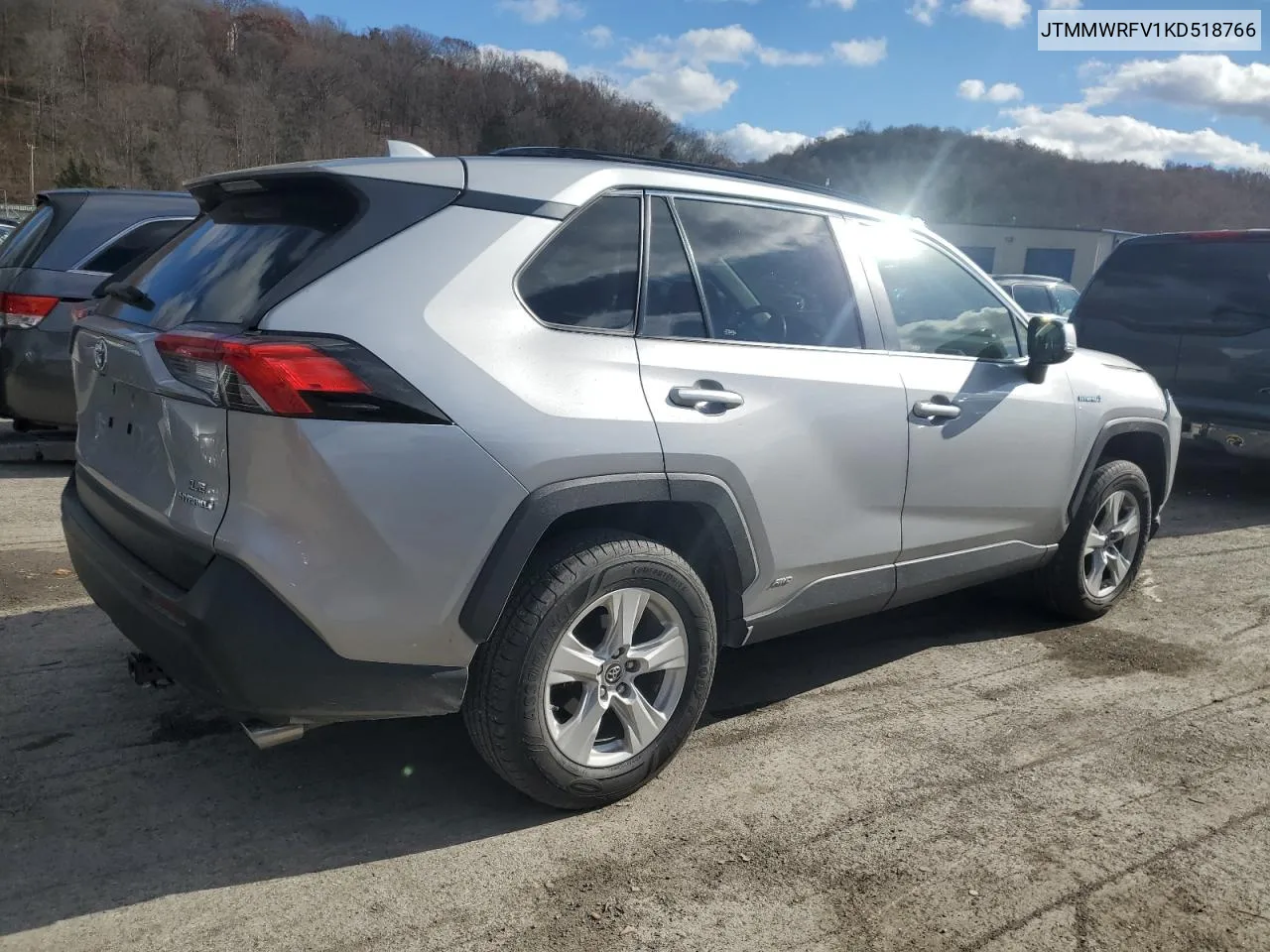 2019 Toyota Rav4 Le VIN: JTMMWRFV1KD518766 Lot: 80274104