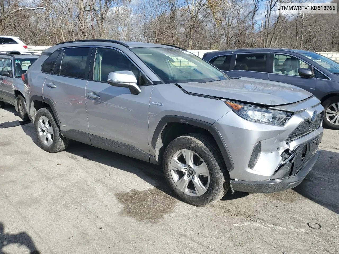 2019 Toyota Rav4 Le VIN: JTMMWRFV1KD518766 Lot: 80274104