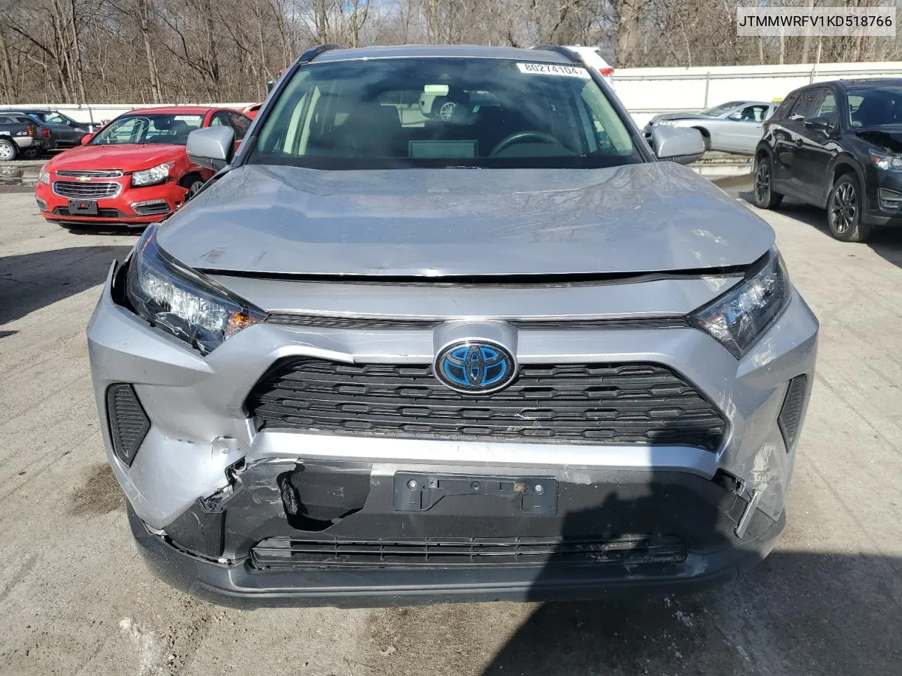 2019 Toyota Rav4 Le VIN: JTMMWRFV1KD518766 Lot: 80274104