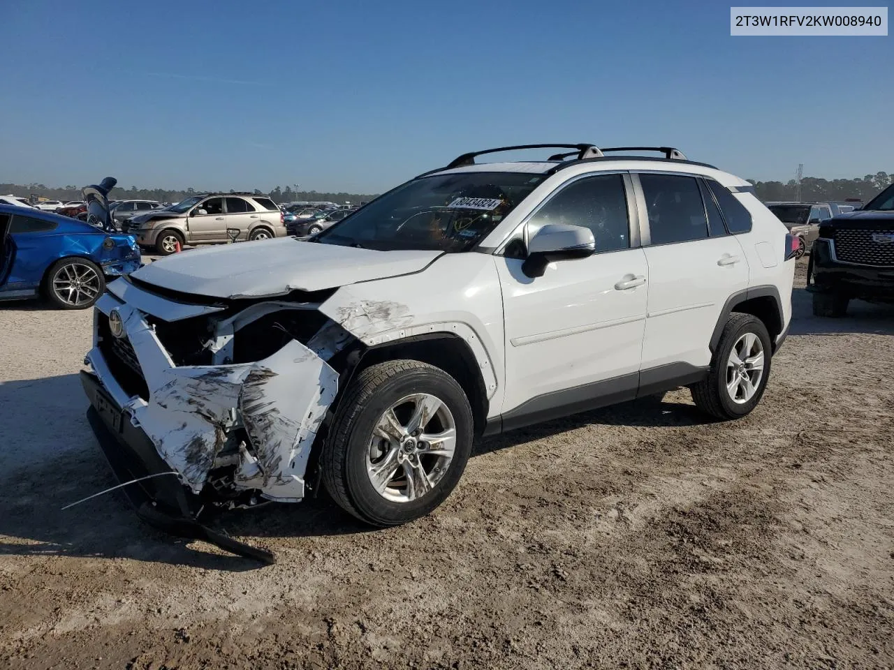 2019 Toyota Rav4 Xle VIN: 2T3W1RFV2KW008940 Lot: 80434824