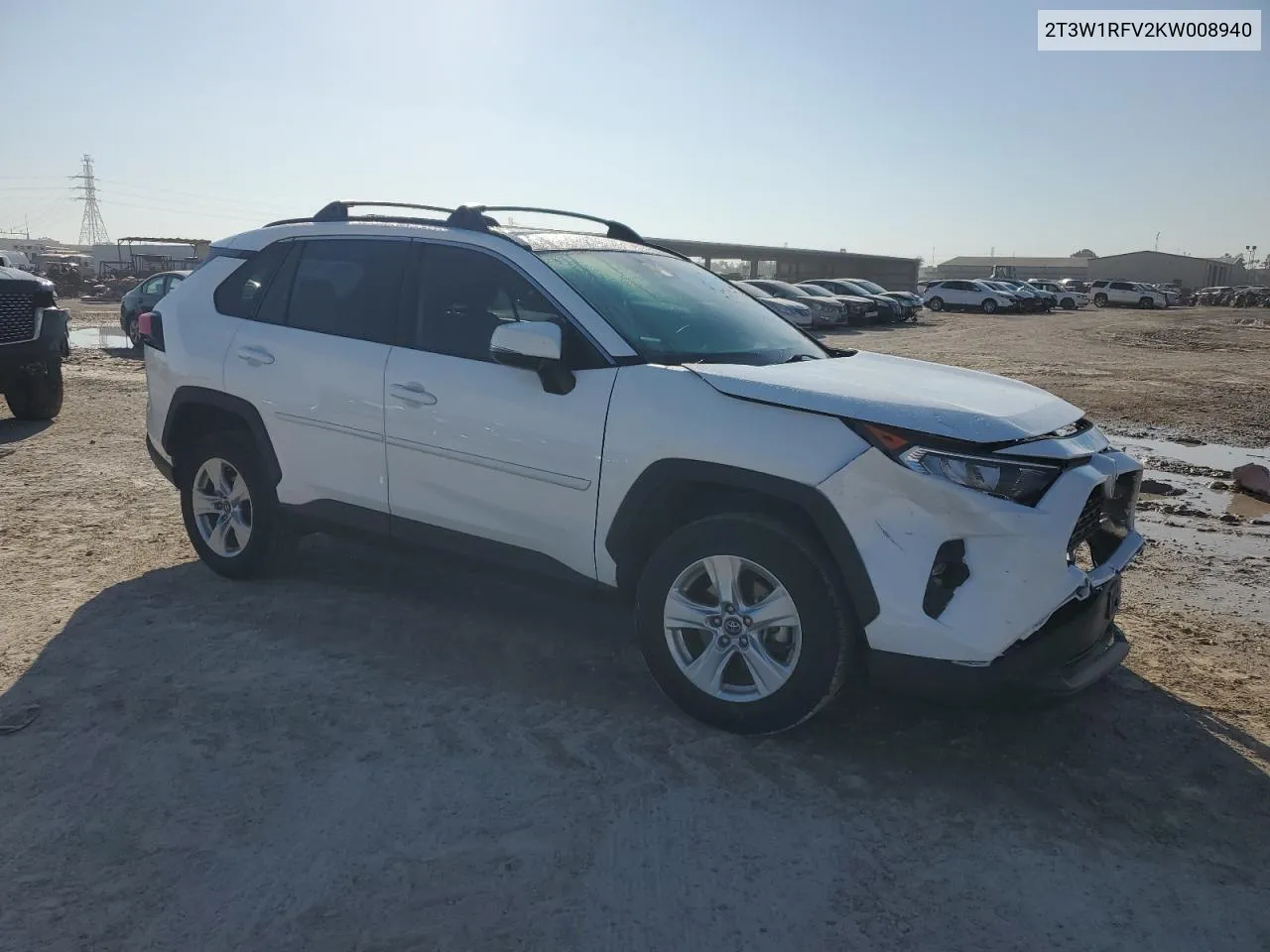 2019 Toyota Rav4 Xle VIN: 2T3W1RFV2KW008940 Lot: 80434824