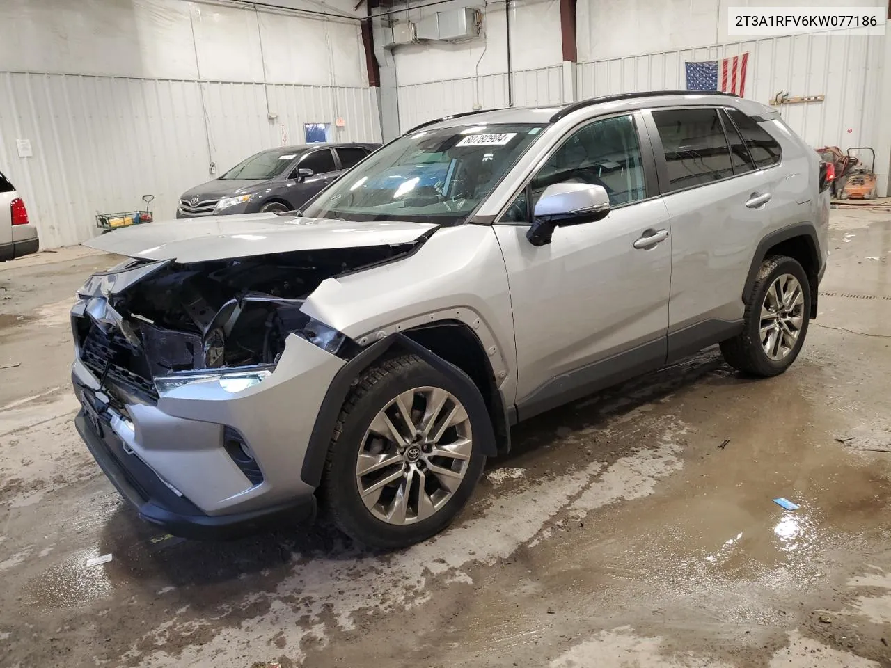 2019 Toyota Rav4 Xle Premium VIN: 2T3A1RFV6KW077186 Lot: 80782904