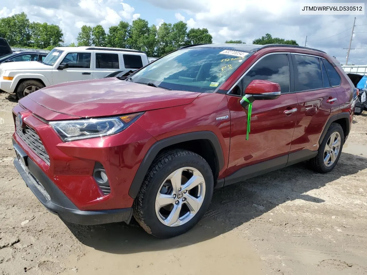 2020 Toyota Rav4 Limited VIN: JTMDWRFV6LD530512 Lot: 53270054