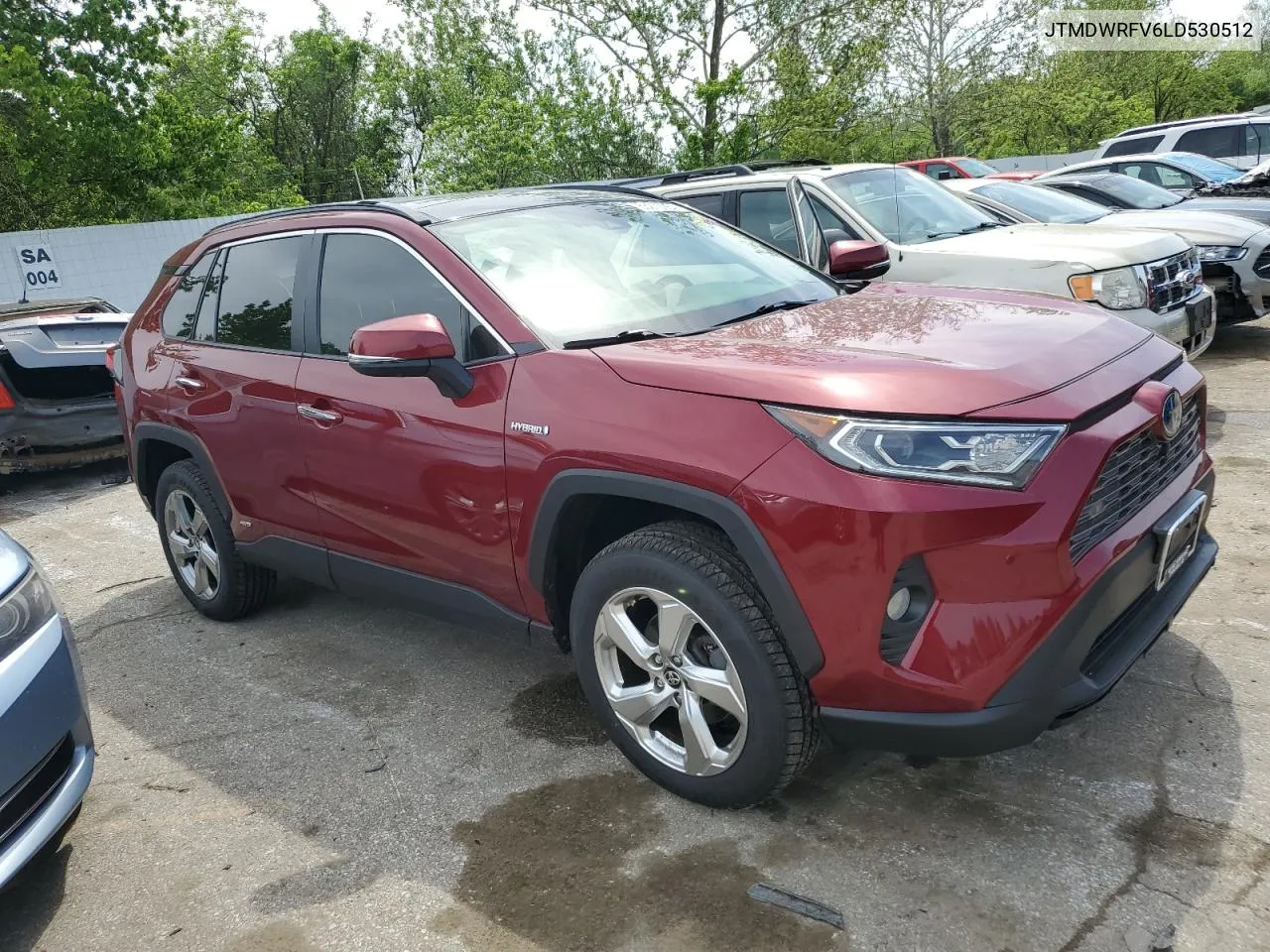 2020 Toyota Rav4 Limited VIN: JTMDWRFV6LD530512 Lot: 53270054