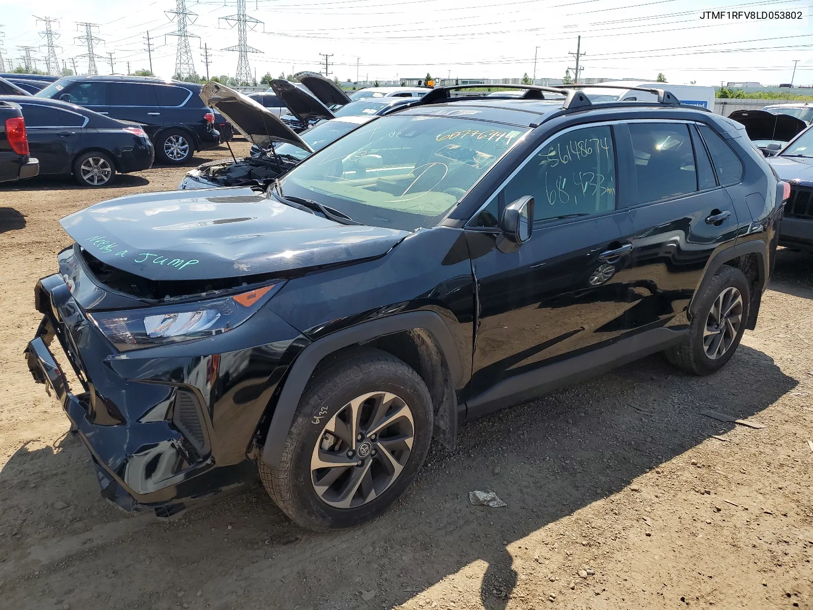 2020 Toyota Rav4 Le VIN: JTMF1RFV8LD053802 Lot: 60776994