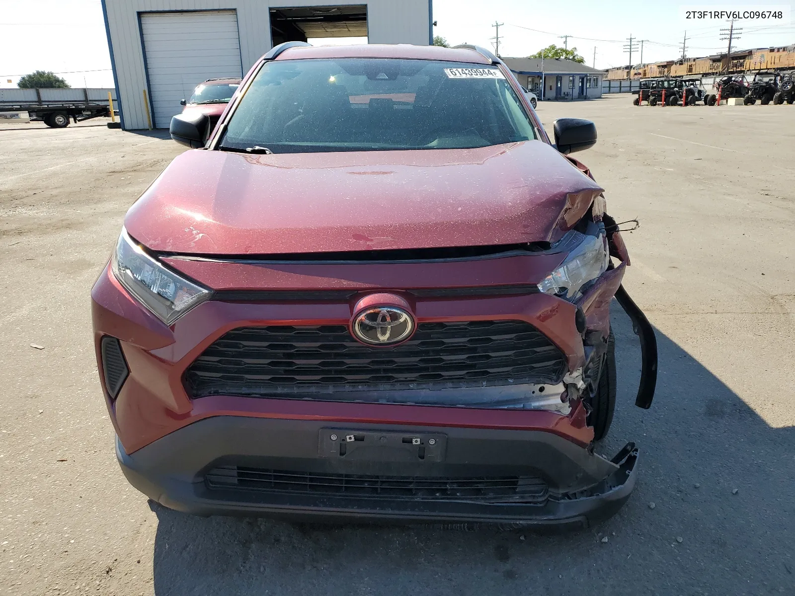 2020 Toyota Rav4 Le VIN: 2T3F1RFV6LC096748 Lot: 61439944