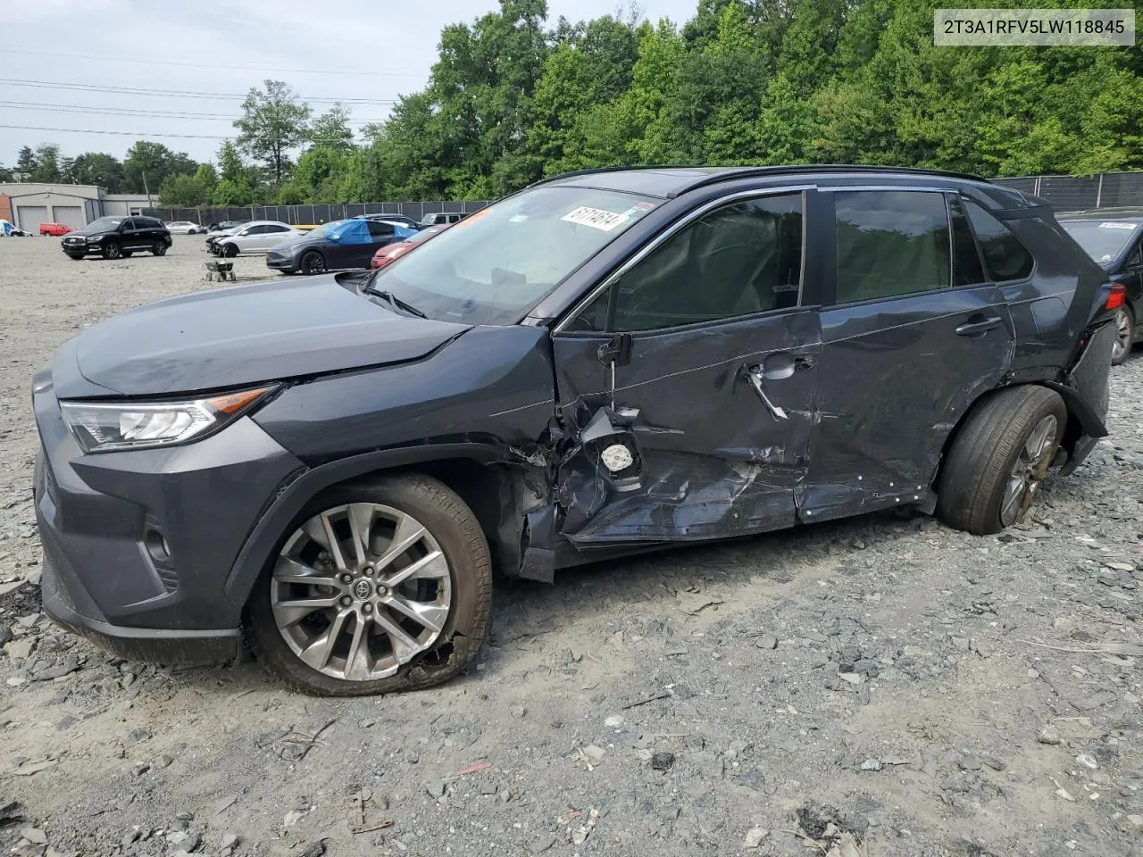 2020 Toyota Rav4 Xle Premium VIN: 2T3A1RFV5LW118845 Lot: 61714614