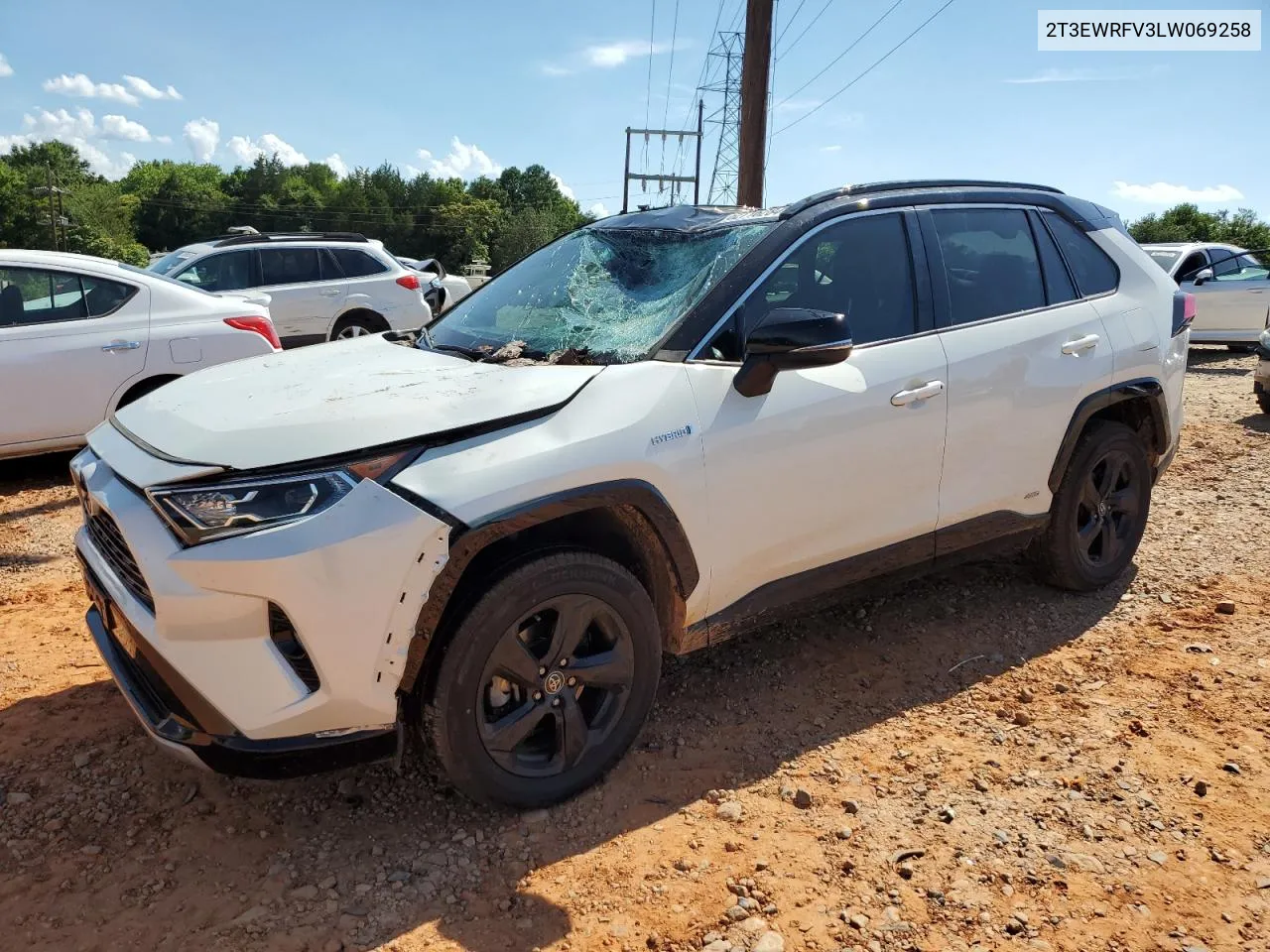 2020 Toyota Rav4 Xse VIN: 2T3EWRFV3LW069258 Lot: 62716284