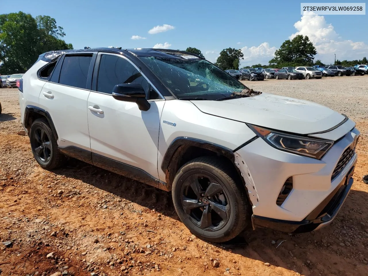 2020 Toyota Rav4 Xse VIN: 2T3EWRFV3LW069258 Lot: 62716284