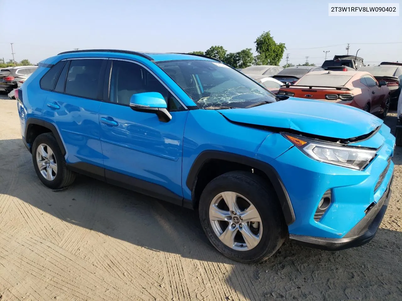 2020 Toyota Rav4 Xle VIN: 2T3W1RFV8LW090402 Lot: 62730964