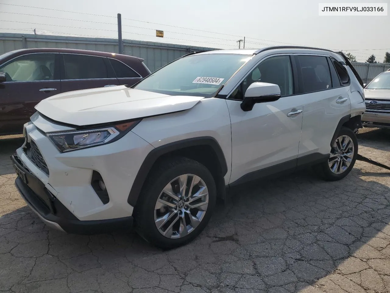 2020 Toyota Rav4 Limited VIN: JTMN1RFV9LJ033166 Lot: 62948504