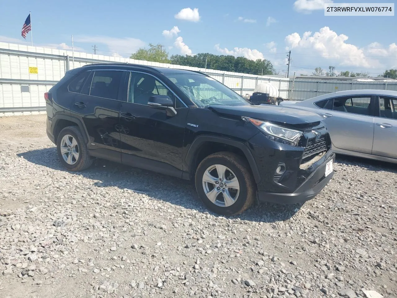 2T3RWRFVXLW076774 2020 Toyota Rav4 Xle