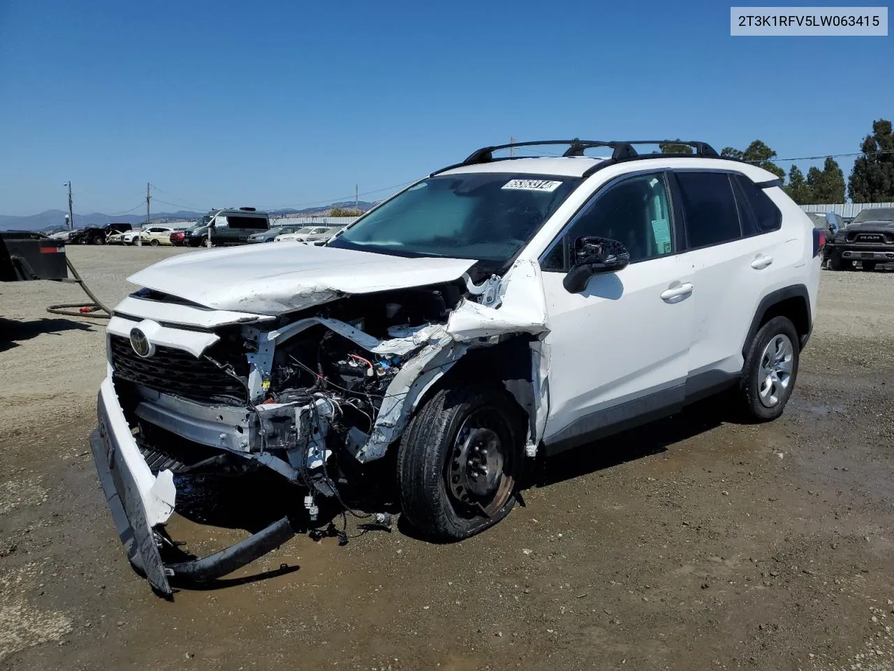 2020 Toyota Rav4 Le VIN: 2T3K1RFV5LW063415 Lot: 65363314