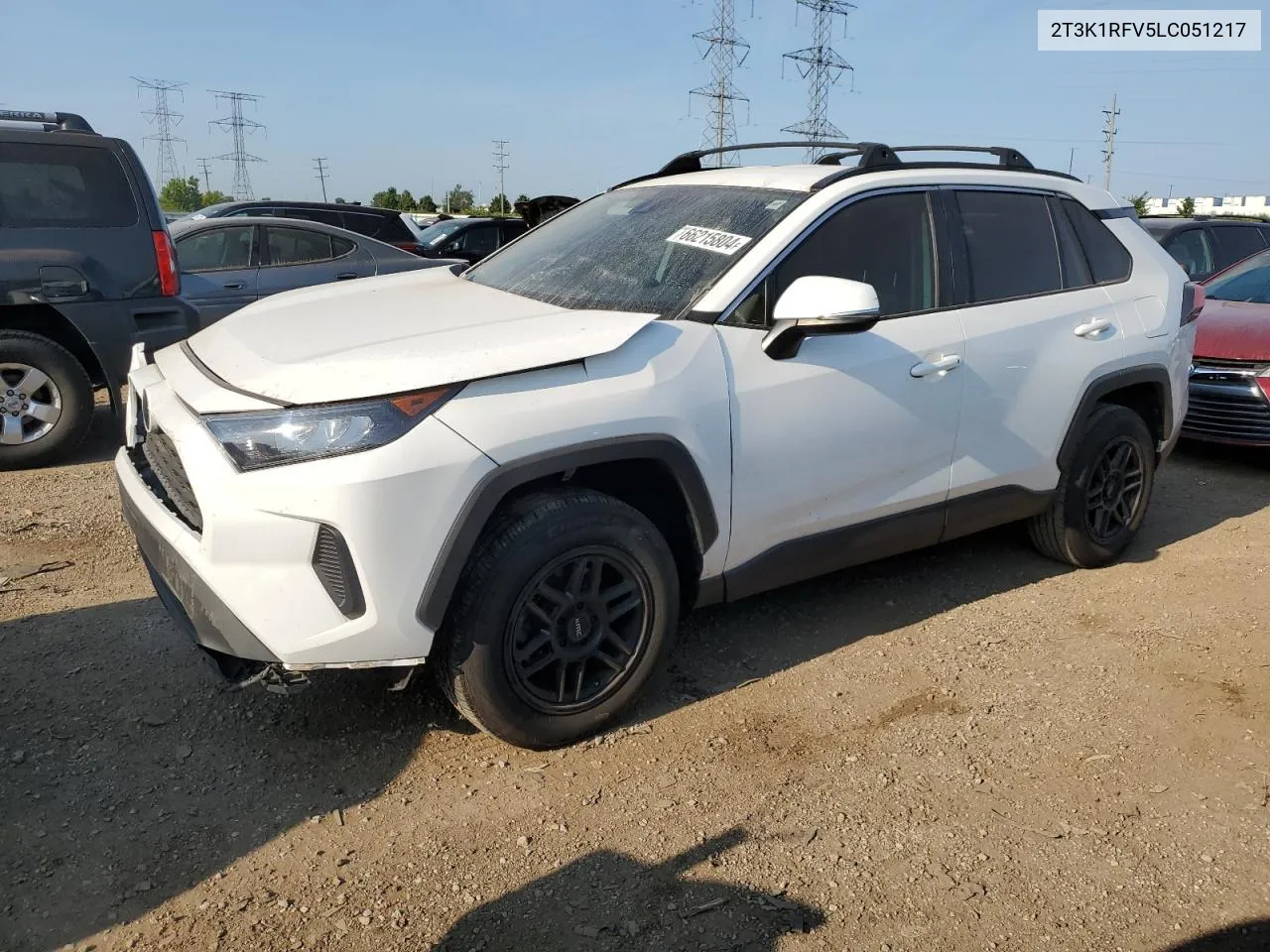 2020 Toyota Rav4 Le VIN: 2T3K1RFV5LC051217 Lot: 66215804