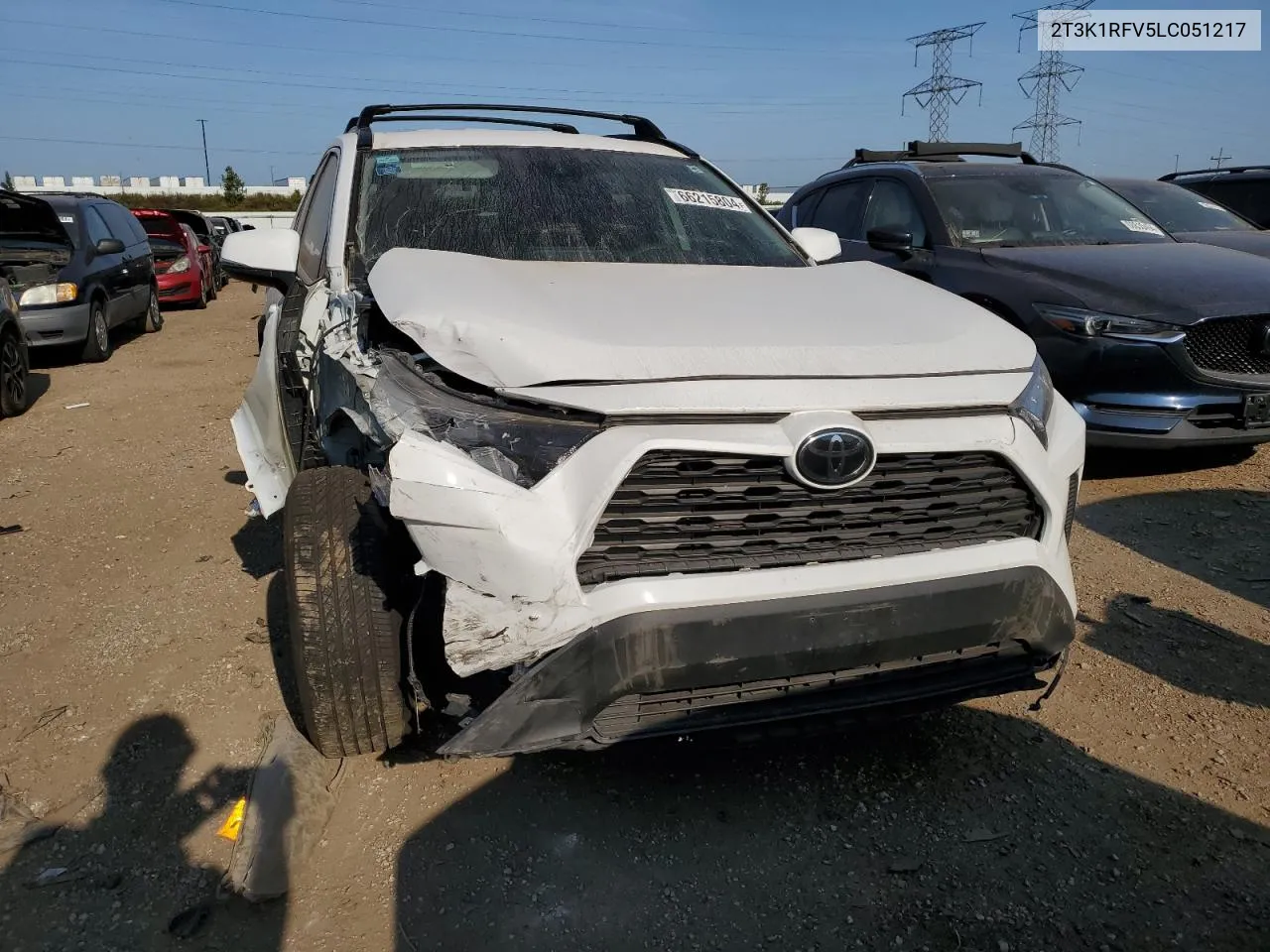 2T3K1RFV5LC051217 2020 Toyota Rav4 Le