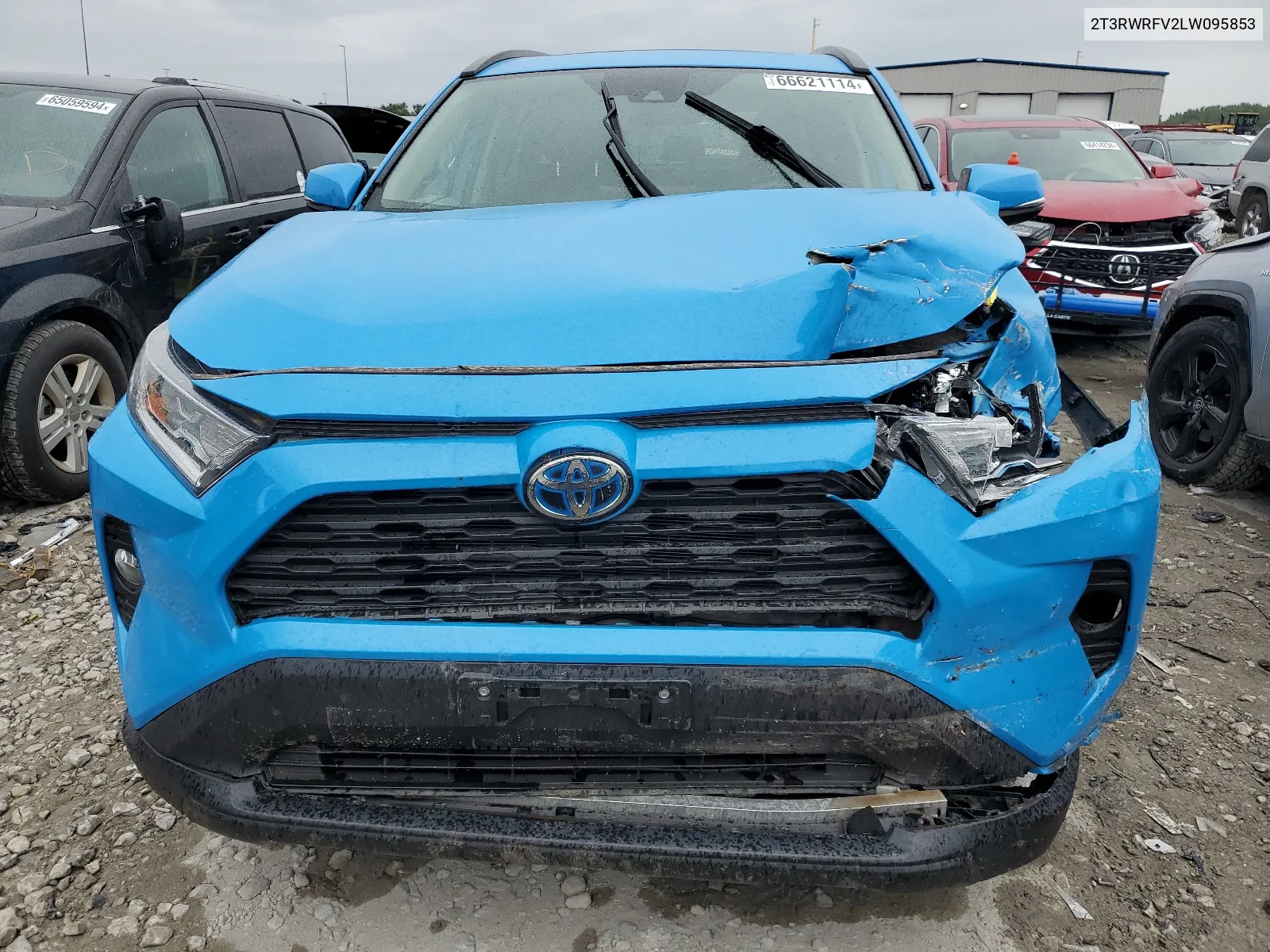 2020 Toyota Rav4 Xle VIN: 2T3RWRFV2LW095853 Lot: 66621114