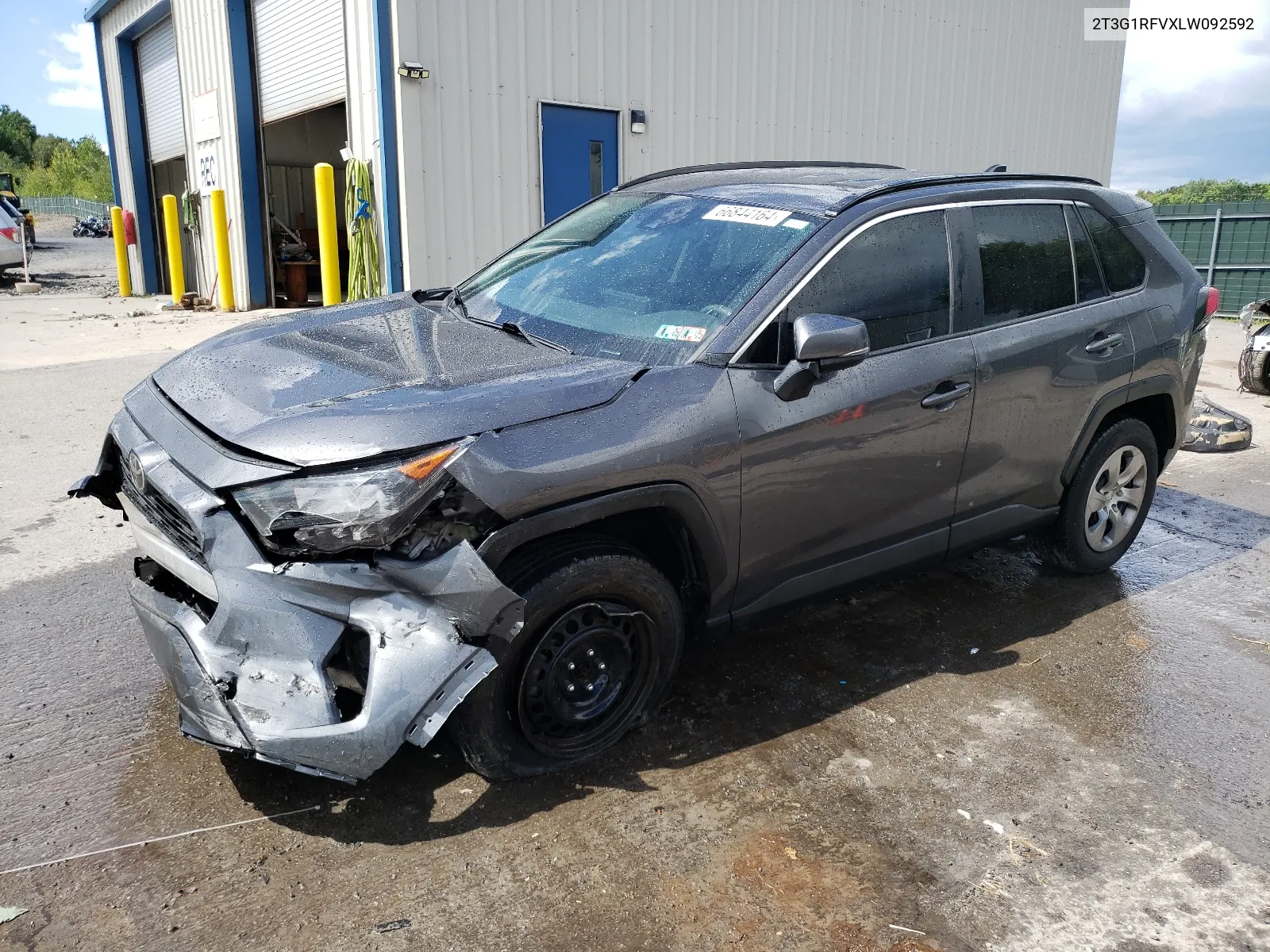 2020 Toyota Rav4 Le VIN: 2T3G1RFVXLW092592 Lot: 66844164