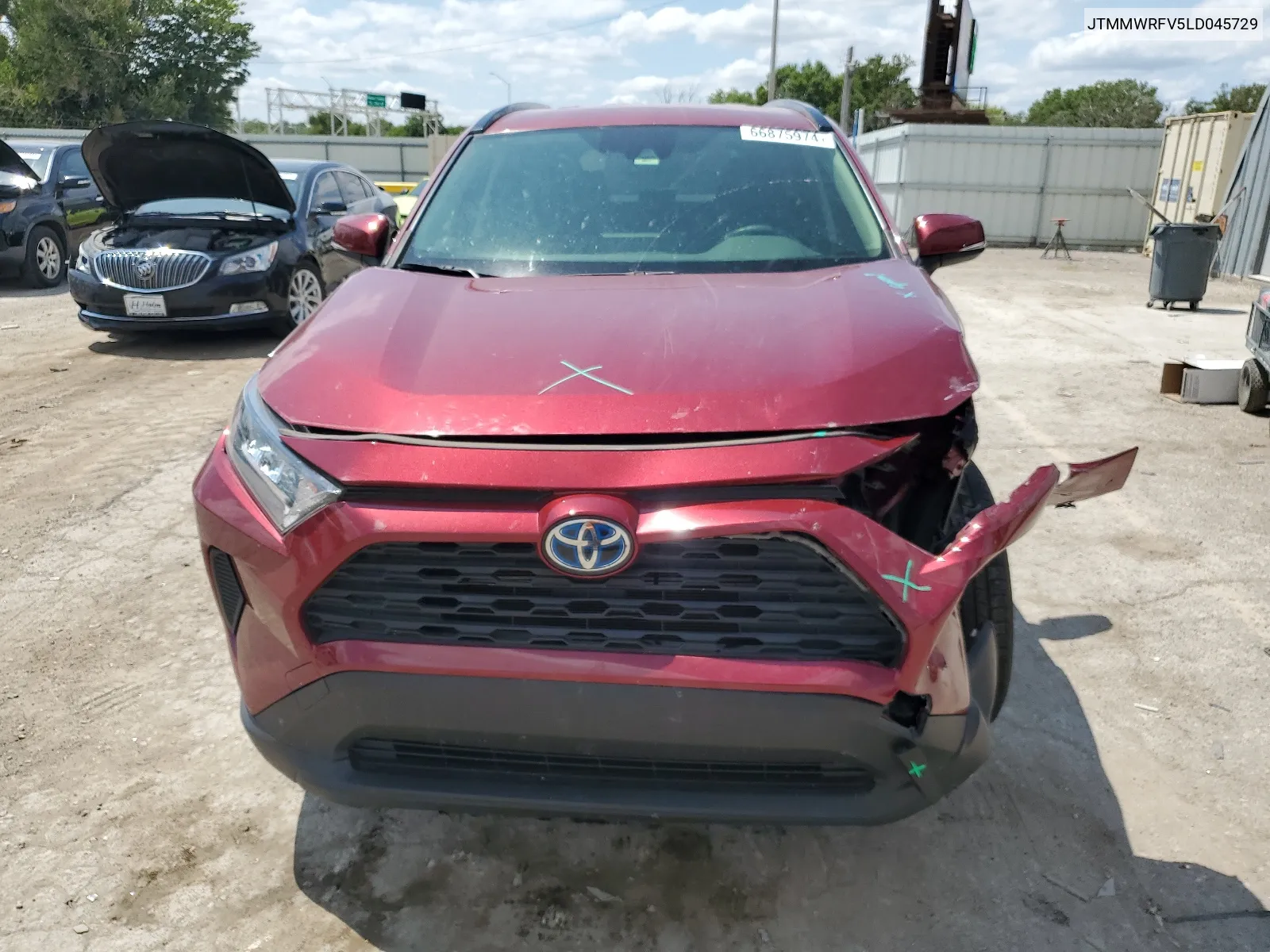 2020 Toyota Rav4 Le VIN: JTMMWRFV5LD045729 Lot: 66875974