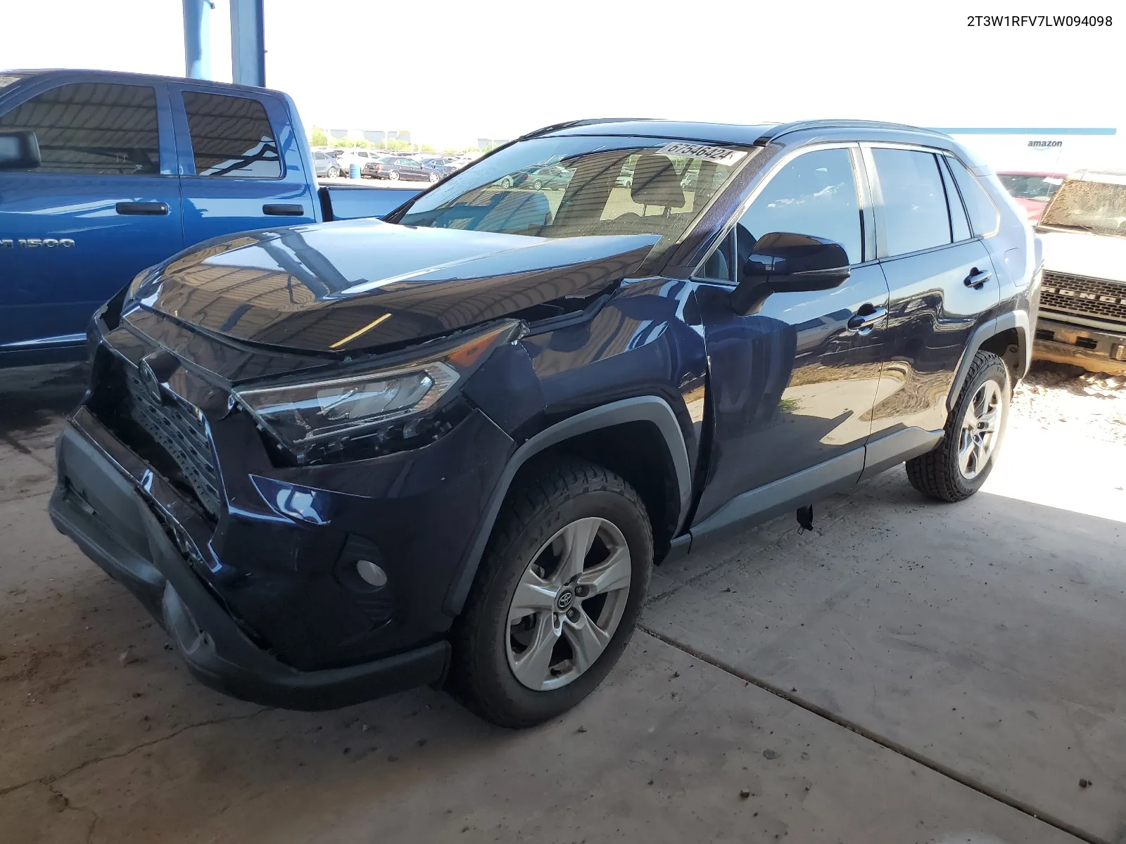 2020 Toyota Rav4 Xle VIN: 2T3W1RFV7LW094098 Lot: 67546424