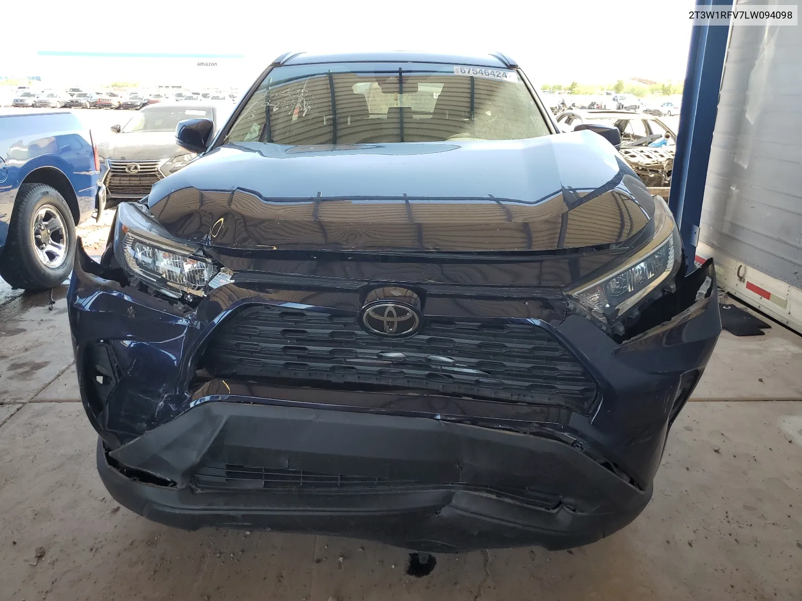 2020 Toyota Rav4 Xle VIN: 2T3W1RFV7LW094098 Lot: 67546424