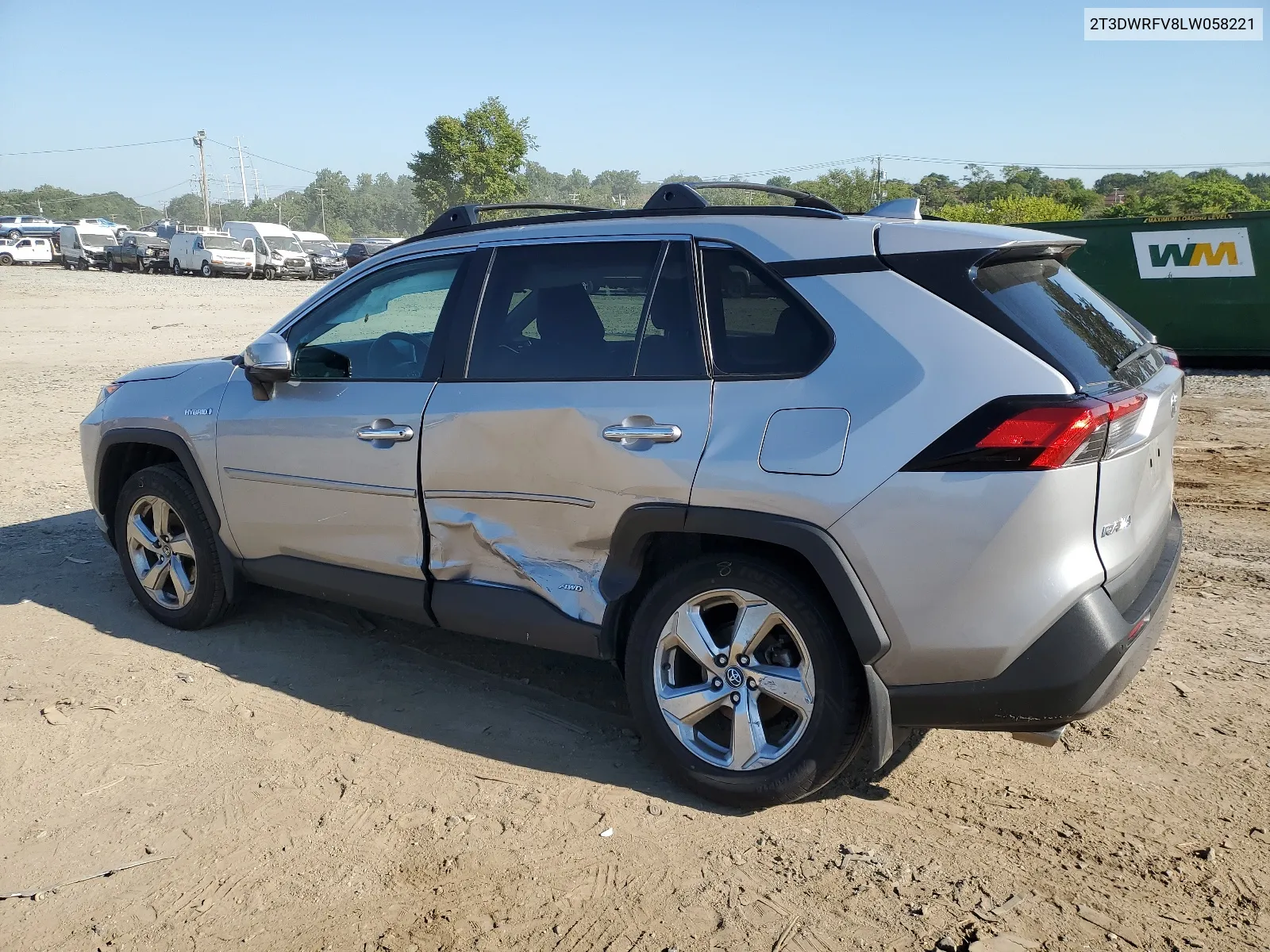 2020 Toyota Rav4 Limited VIN: 2T3DWRFV8LW058221 Lot: 68541784