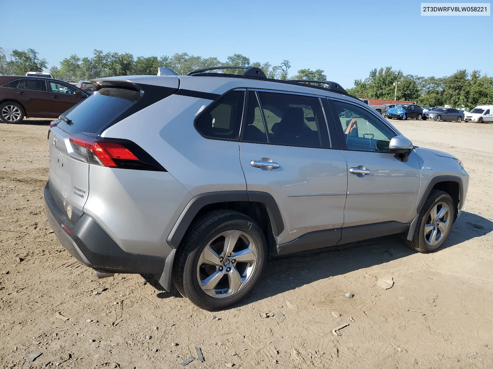 2020 Toyota Rav4 Limited VIN: 2T3DWRFV8LW058221 Lot: 68541784