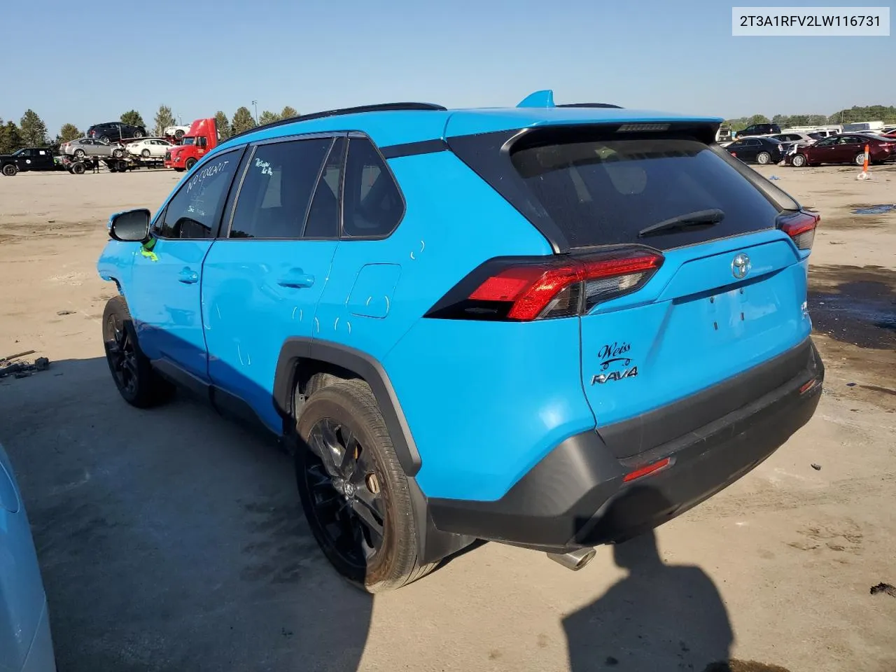 2020 Toyota Rav4 Xle Premium VIN: 2T3A1RFV2LW116731 Lot: 68814844