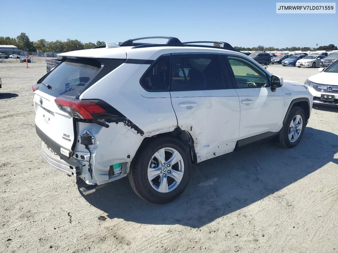 2020 Toyota Rav4 Xle VIN: JTMRWRFV7LD071559 Lot: 70895954