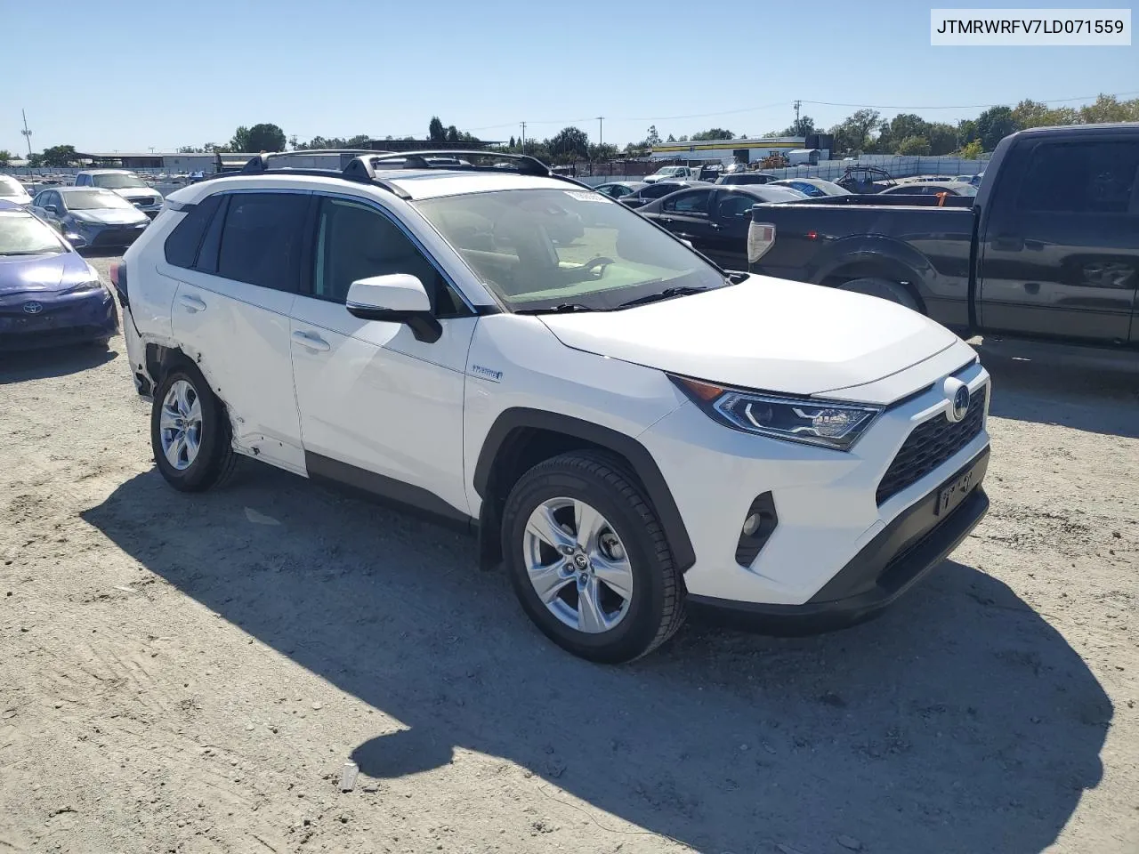 2020 Toyota Rav4 Xle VIN: JTMRWRFV7LD071559 Lot: 70895954