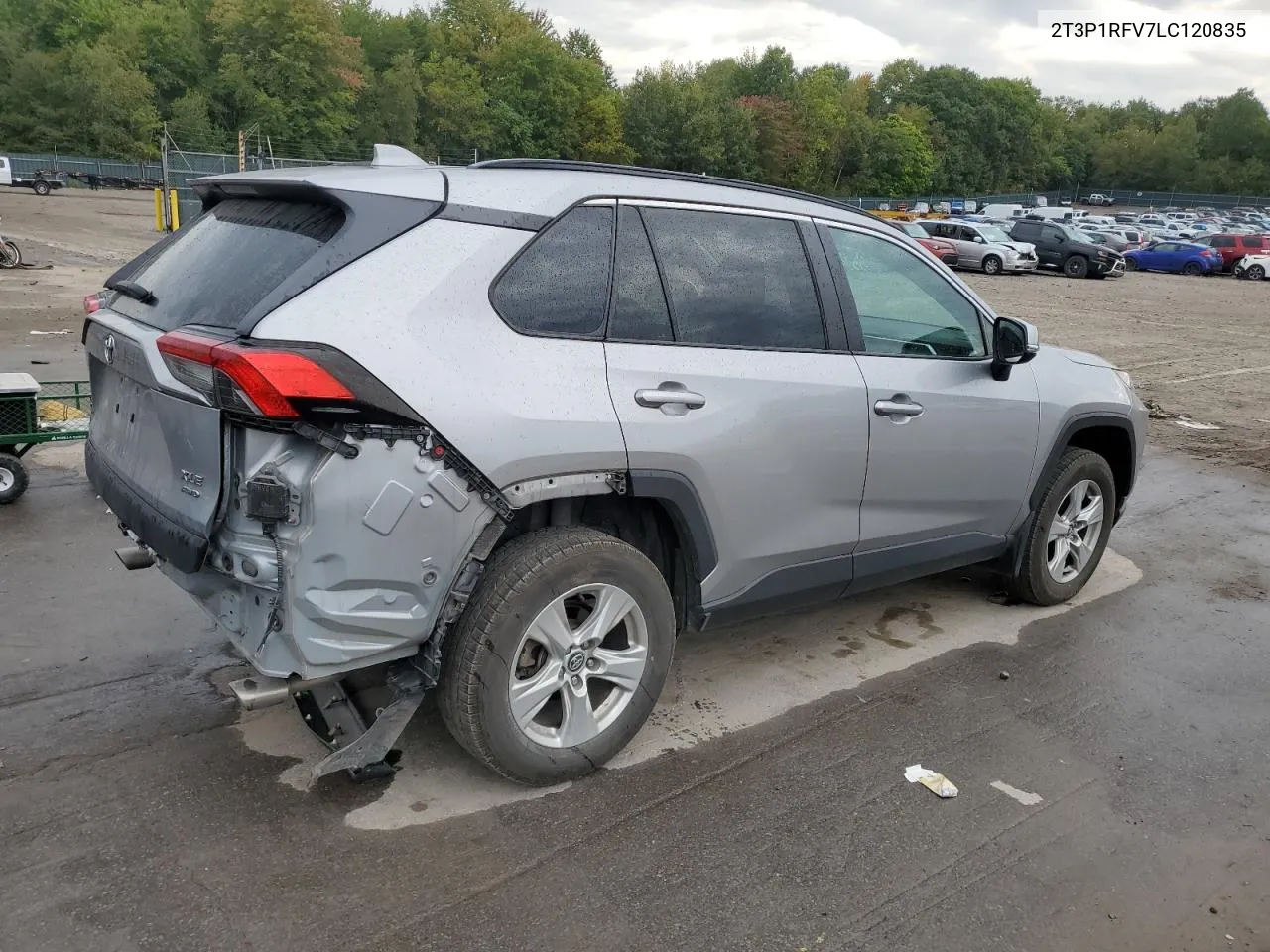 2020 Toyota Rav4 Xle VIN: 2T3P1RFV7LC120835 Lot: 71356314