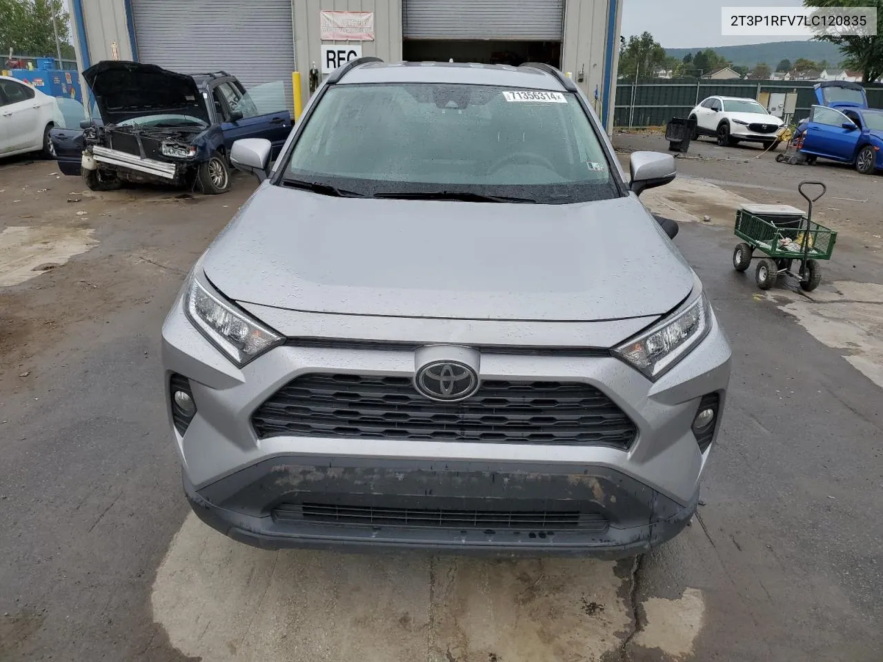 2020 Toyota Rav4 Xle VIN: 2T3P1RFV7LC120835 Lot: 71356314