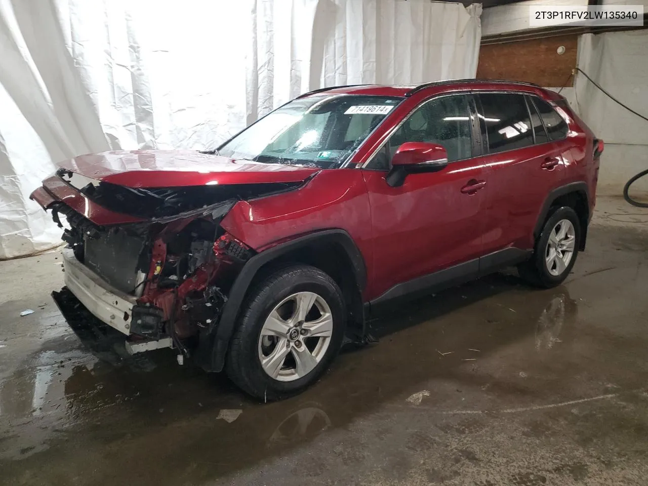 2020 Toyota Rav4 Xle VIN: 2T3P1RFV2LW135340 Lot: 71419614