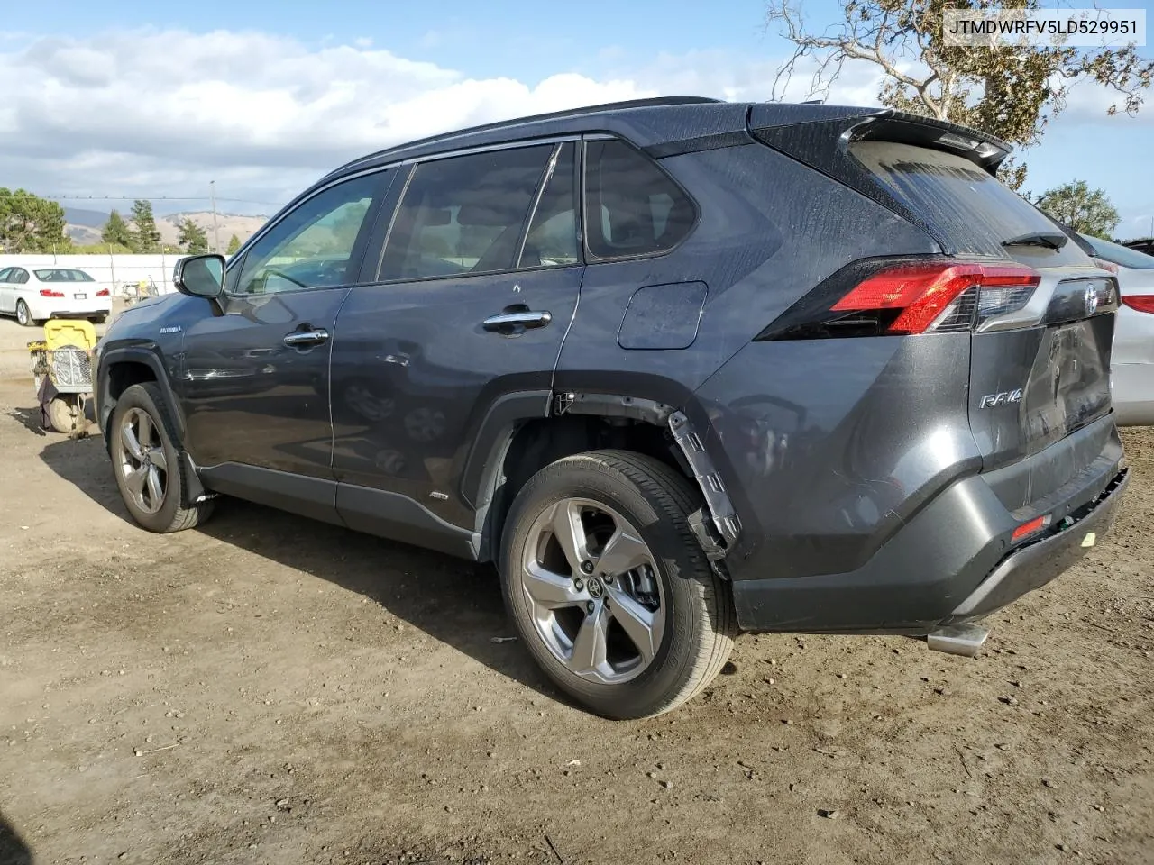 2020 Toyota Rav4 Limited VIN: JTMDWRFV5LD529951 Lot: 71975814