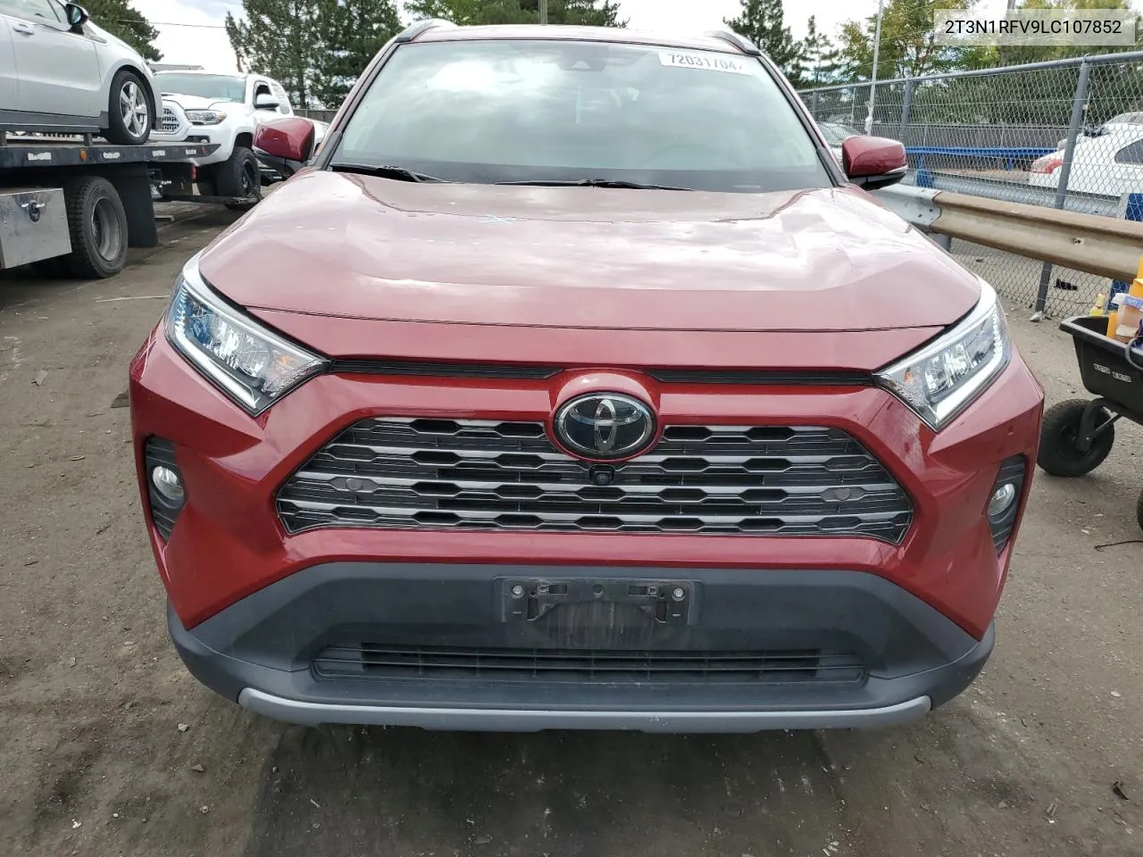 2020 Toyota Rav4 Limited VIN: 2T3N1RFV9LC107852 Lot: 72031704