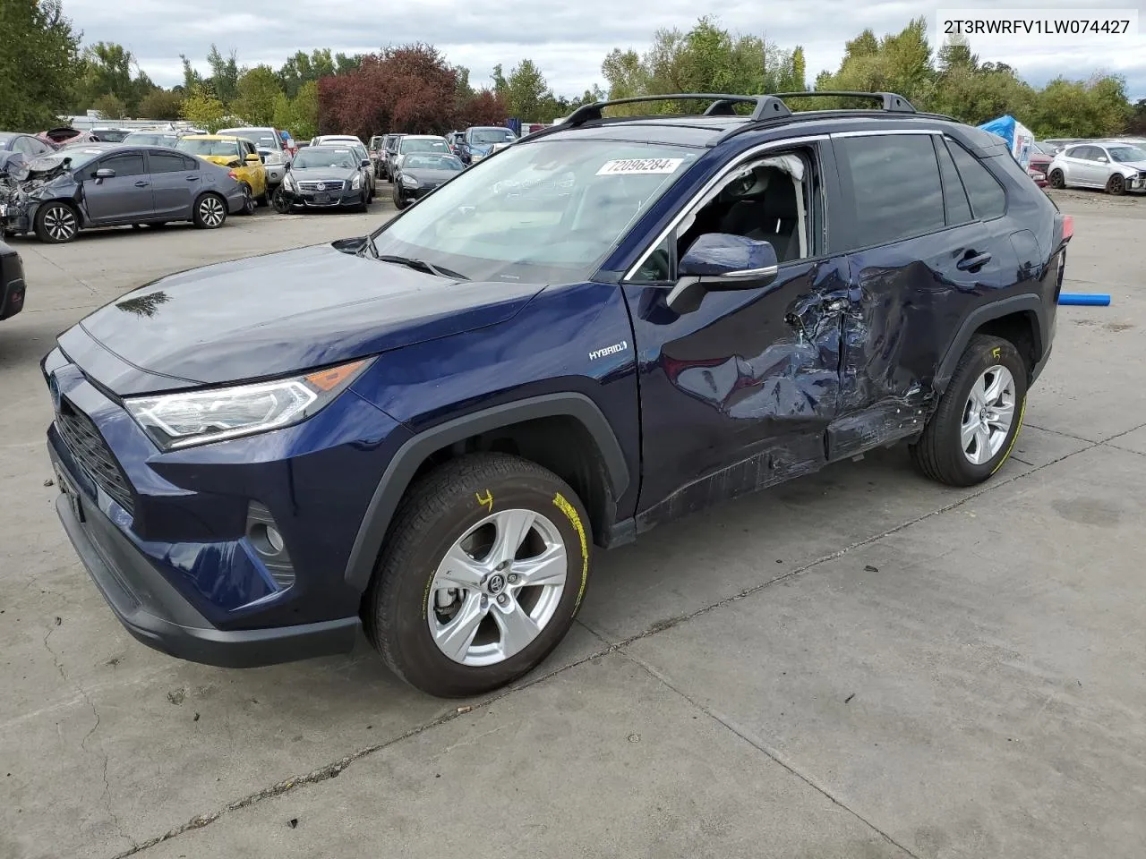 2020 Toyota Rav4 Xle VIN: 2T3RWRFV1LW074427 Lot: 72096284