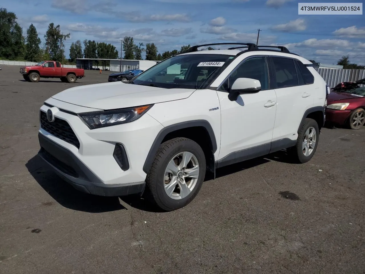 2020 Toyota Rav4 Le VIN: 4T3MWRFV5LU001524 Lot: 72158434