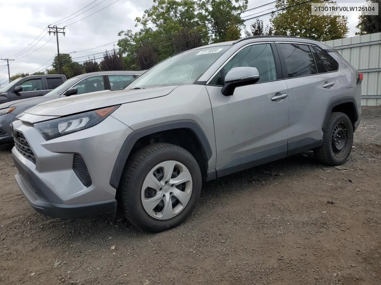 2020 Toyota Rav4 Le VIN: 2T3G1RFV0LW126104 Lot: 72178864